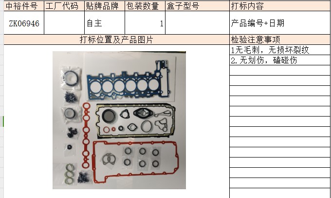 Engine Overhaul Kit