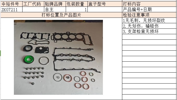 Engine Overhaul Kit