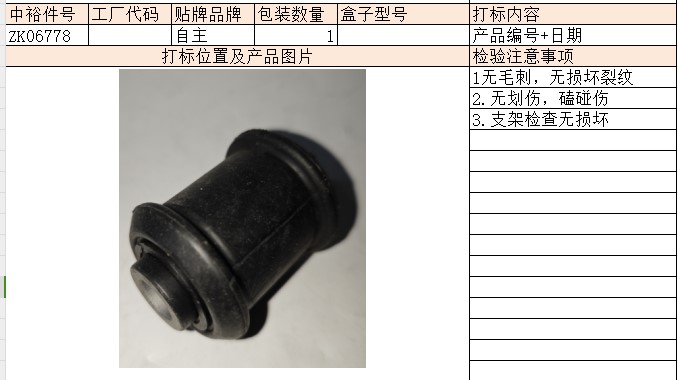 Control Arm/Trailing Arm Bushing