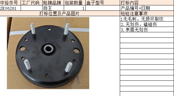 Rear Shock Absorber Cover