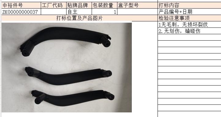 Door Handle(Black3Set)