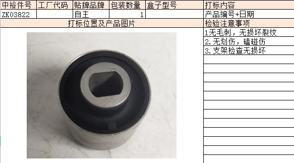 Front Swing Arm Rubber Sleeve