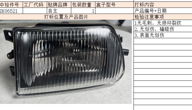 Right Front Fog Lamp