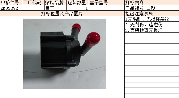 Auxiliary Water Pump