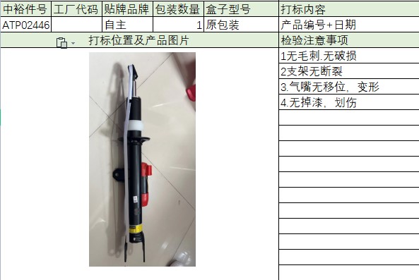 Left Front Shock Absorber