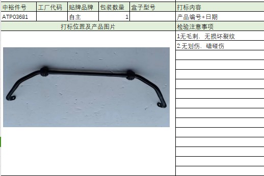 Stabilizer Bar Assembly