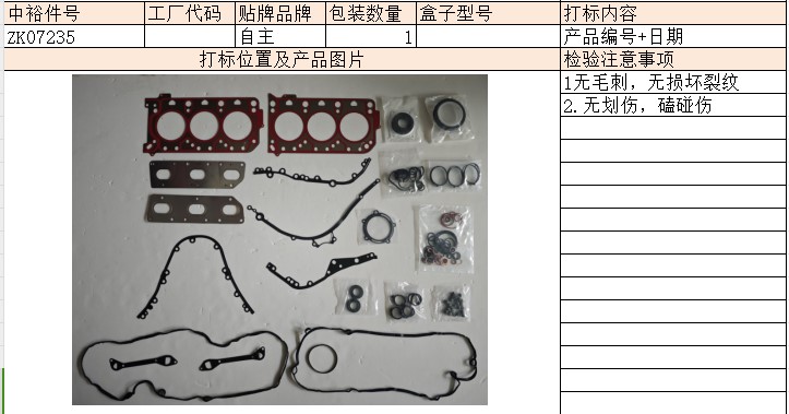 Engine Overhaul Kit(Panamera3.0T)