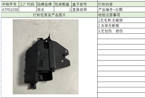 Trunk Lock Block