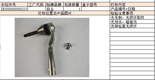 Steering Gear Inner Ball Joint (Left/Right)