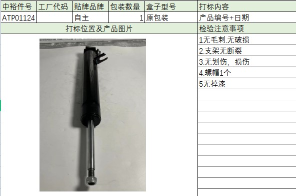 Right Rear Shock Absorber