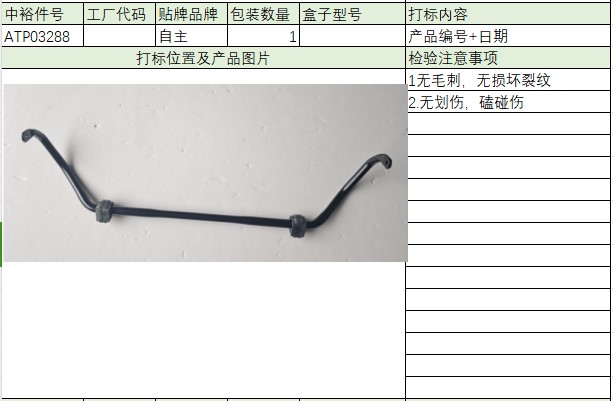 Stabilizer Bar Assembly