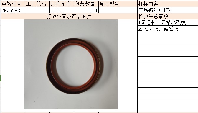 Radial Shaft Sealing Rings