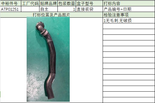 Heater Water Pipe (Heater Water Tank-Auxiliary Water Pump)