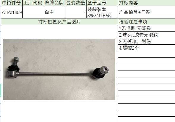 Front Stabilizer Bar Ball Jointl