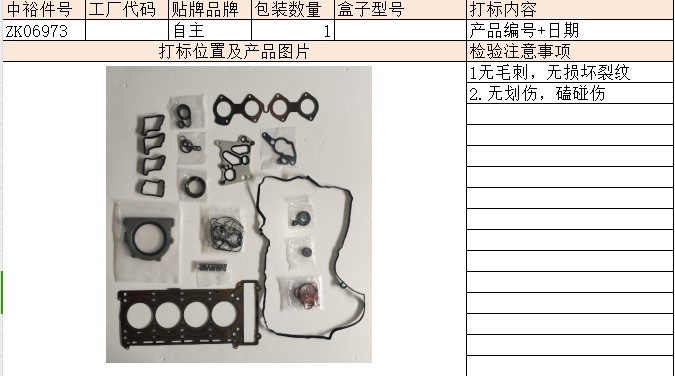 Engine Overhaul Kit