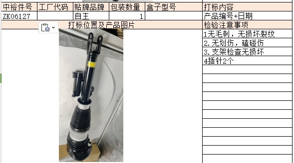 Left Front Shock Absorber