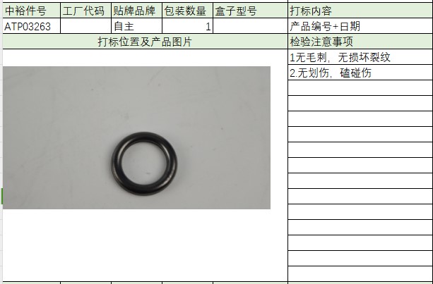 Oil Level Sensor Rubber Ring