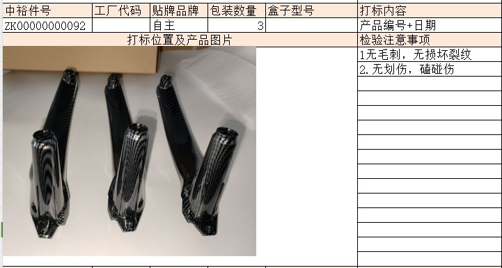 Inner Armrest3Set(Carbon Fiber Color)