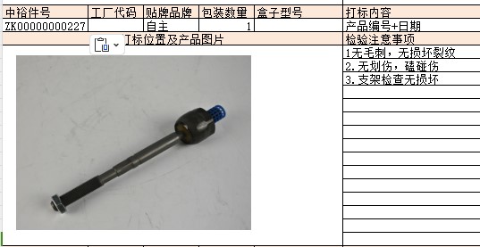 Steering Gear Inner Ball Joint (Left/Right)