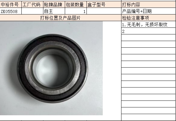 Rear Wheel Bearing