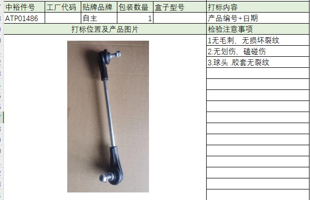 Front Stabilizer Bar Lifting Eyer