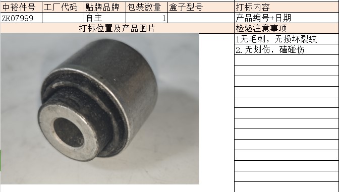 Steering Tie Rod Bushing