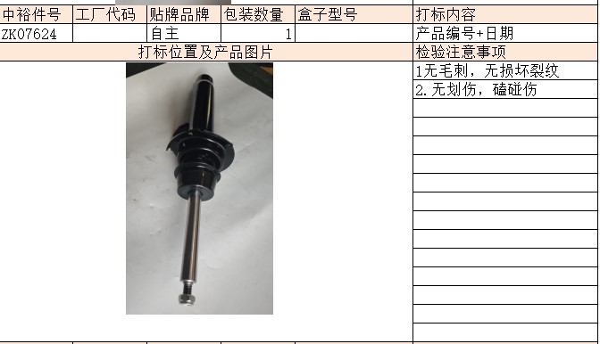 Left Front Shock Absorber