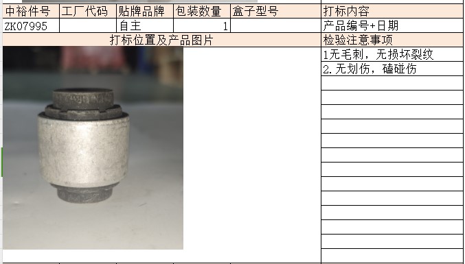 Steering Tie Rod Bushing