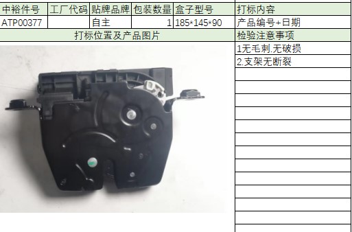 Trunk Lock Block