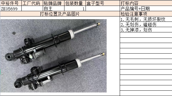 Right Rear Shock Absorber