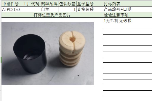 Rear Shock Absorber Buffer Block