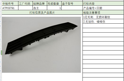 Bumper Grille