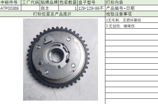 Intake Camshaft Adjuster