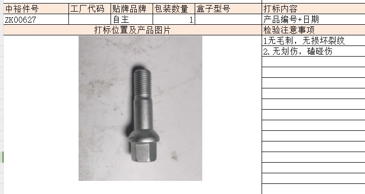 Wheel Screws