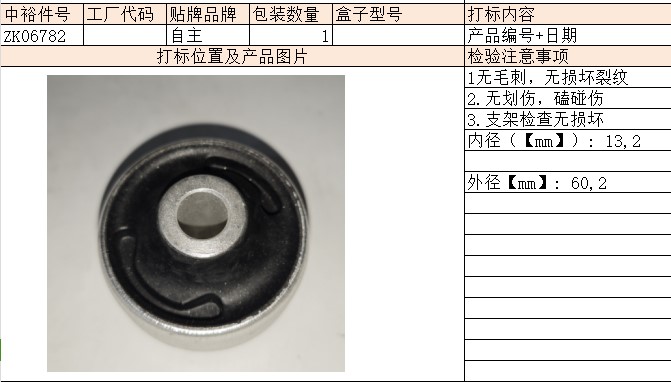 Front Swing Arm Rubber Sleeve