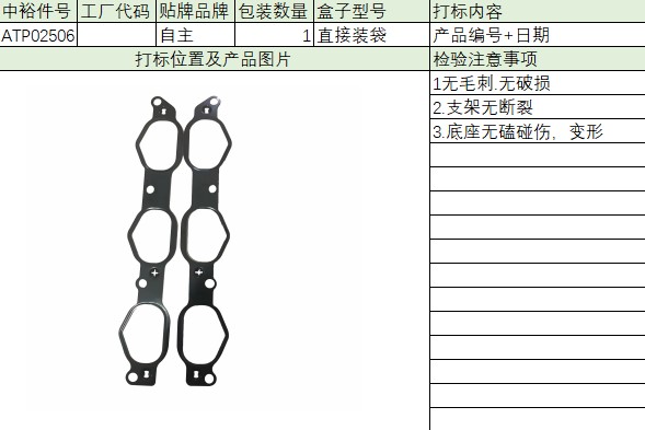 Intake Manifold Gasket(About (One Set)