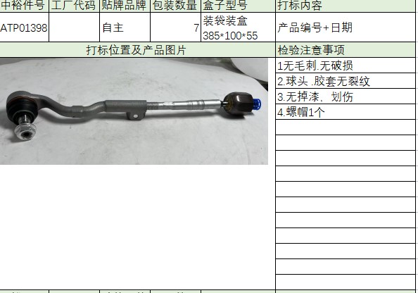 Tie Rodl(Zinc-Nickel Alloy)