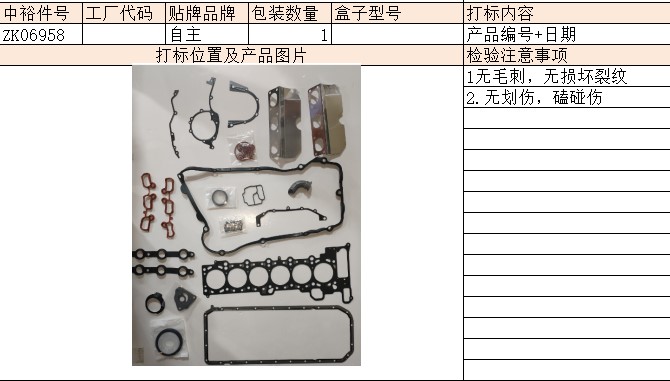 Engine Overhaul Kit