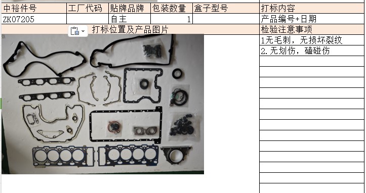 Engine Overhaul Kit